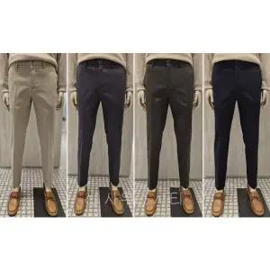 [올젠](신세계 사우스시티)2025FW 남성 피케조직 스판 치노 팬츠 ZF4P1201 4종택1