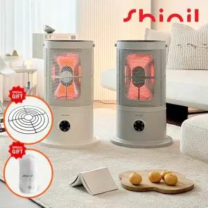 신일전자 원통형 오방난로 가정용 사무실 전열기기 전기스토브 캠핑 전기난로 상부망 포함 SEH-HW2800HS