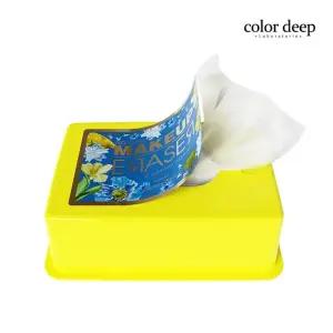 컬러딥 메이크업 이레이져 비건 클렌징시트 30매 옐로우