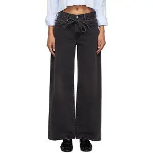 리바이스 XL Straight 스트레이트 웨이스트 스트랩 데님 진 블랙 A8701 0003