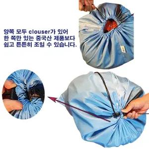 먼지없는세탁백빨래수거자루헬스클럽모텔요양원 4p캠핑백 파우치 바구니 보관용 물백 세탁망 주머니 보관백