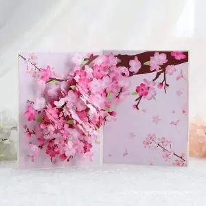 3d 벚꽃 나무 축하 생일 감사 플라워 입체 팝업 카드 팝업카드