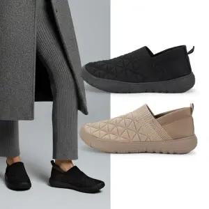 젠틀러슈 여성 초겨울 방한 슬립온 퀼팅 나트원단 패딩슈즈 소프트 인솔 가벼운 따뜻한 신발 230~250mm