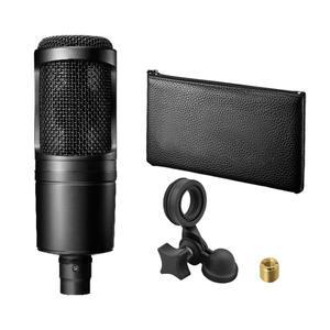 오디오 테크니카 프로페셔널 AT2020 카디오이드 콘덴서 마이크 홈 스튜디오에 이상적 파 캐스팅으로 뛰어