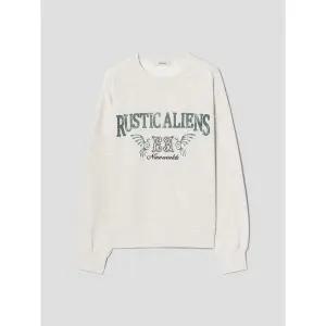 [에잇세컨즈] 러스틱 브러시드 스웨트 셔츠  아이보리 (265Y41CY40)