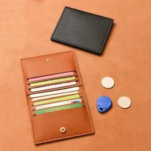 똑딱이 사각 카드지갑 무지 깔끔 카드 명함 지폐 보관