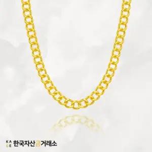 한국자산금거래소 KAGE 24K 순금 볼륨 커브 목걸이(남여공용)