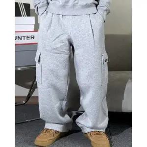 갤러리아 [UCLA] 남녀공용 데일리 스몰로고 져지 오버 와이드 카고 기모 팬츠