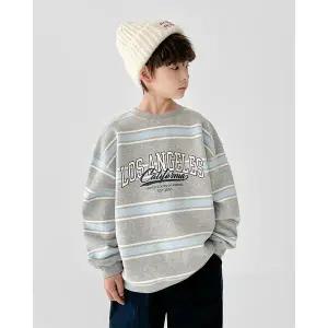 [리틀브로] (아동)B.멀티단가라맨투맨_멜란지[티셔츠BFJW866A]