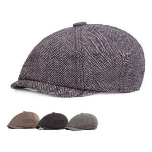 캡 가을 베레모 모자 사계절 겨울 중년 키밍 남성