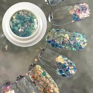 네일아트재료 스팽글 네일글리터 블루아이