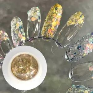 네일아트재료 스팽글 네일글리터 골드아이