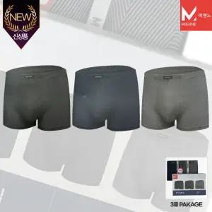 미엔느 프리미엄 남성 입체패턴 스판 드로즈 3종세트/남성드로즈/팬티/속옷세트