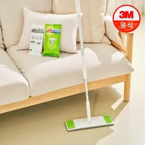 [3M] 대형 올터치 막대걸레 세트(막대걸레+정전기10매+물걸레1매)