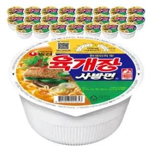 농심 육개장사발면 86g, 24개