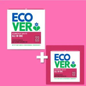 에코버 올인원 식기세척기세제 레몬만다린 440g 1+1 (총 44개입)