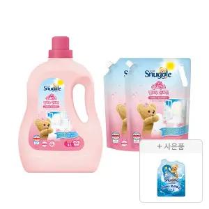 스너글 초고농축 섬유유연제 실내건조 멜로우선샤인 4L, 1개+리필 2.6L, 2개+증정(섬유유연제 블루스파클 플러스 100ml, 1개)