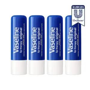 바세린 스틱 립밤 오리지널 4.8g 4개