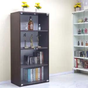 드림퍼니처 드림1200 유리문 깊이30cm 4단 수납장 3단 장식장 다용도 진열장 책장 공간박스 틈새장 피규어 소품장