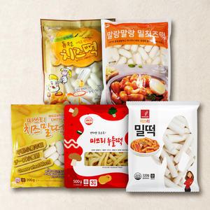 미쓰리 종류별 떡볶이떡 골라담기 밀떡 쌀떡 치즈떡 누들떡
