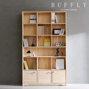버플리 MR 1200 소나무 원목 책장(도어형)