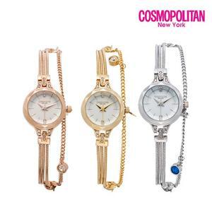 [코스모폴리탄] 브랜드 패션 여자 메탈 손목시계 CPM1702L