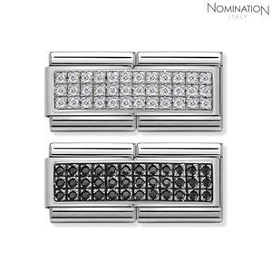 [노미네이션]컴포저블 클래식 더블링크 PAVE 큐빅,실버 330733 (택1)