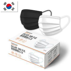 더나은 마스크 국내산 3중구조 일회용 덴탈 마스크 화이트 50매