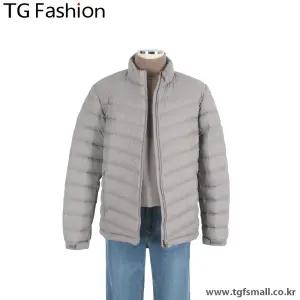 TG패션 그레이 경량 구스 다운 반목 패딩 T204JPJD525