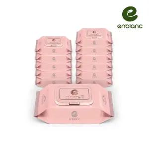 [앙블랑](SSG) 63평량 앙블랑 아기물티슈 세이프 인디핑크 휴대캡형 20매X12팩 N-IMC12