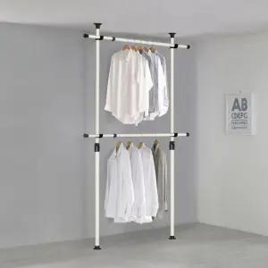 왕자 2단너비조절행거(556-1)/2단행거/고정식행거/철제행거