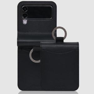 [디자인스킨](김해점)( 갤럭시 Z플립3 ) 링 그립 포켓 바타입-블랙 [ITM19934]