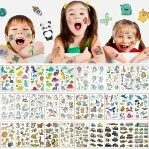 (10장세트) KC인증 어린이 타투스티커 캐릭터 판박이 스티커