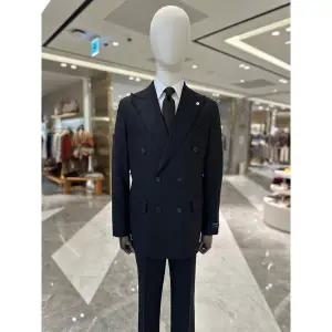 [지이크](센텀시티점) 이태리 최고급 프리미엄 원단 다크 네이비 더블정장(PHJ2031NAD)