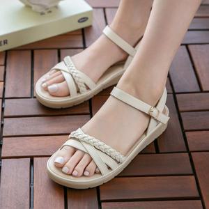 [분홍코끼리] (쫀득몰드창) 디저트 벨크로 쿠션샌들(2.5cm)