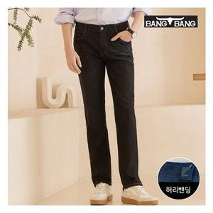 [뱅뱅] 남성 울트라 스트레치 밴딩 데님 검정