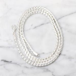 차차실버 커브라운드  2mm 은목걸이 실버체인 남자여자 은목걸이줄