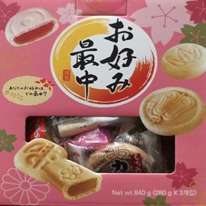 텐케이 오코노미 종합 모나카 840g (280g x 3개)/일본과자