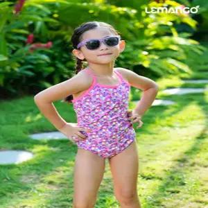 (수모 선물) 르망고 2265 하트 팝 팝 Open Back 여아동 원피스 수영복