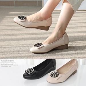 [바닐라슈]디러즈 탄력 웨지몰드창 플랫슈즈(3cm)