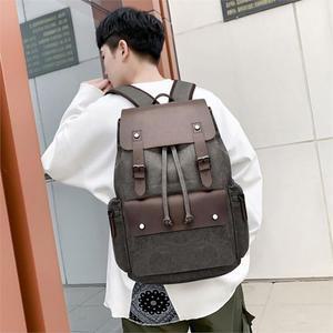 [라일리] Rly 캔버스 레더 가죽 백팩 댄디 업무용 캐주얼 가방