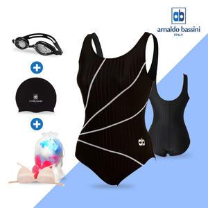 여자 실내 수영장 원피스 수영복 세트 아쿠아로빅 강습용 AGSU1267