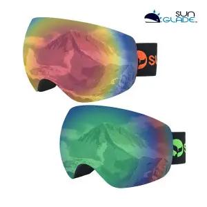 [썬글레이드]주니어 성인 미러렌즈 스키고글
