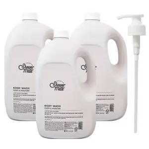 샤워메이트 스위트 모이스처 대용량 바디워시 4000ml x 3개 + 펌프 리필용