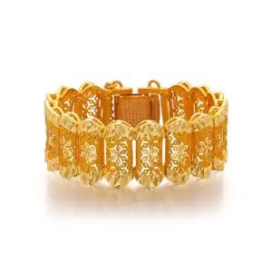 갤러리아 여자 순금 팔찌 체인 폴딩 꽃 24K 75g 18K장식