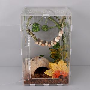 조립형 세로형 20x20x30 (소) 크레스티드게코 아크릴사육장 도마뱀 집 파충류 도마뱀 사육장