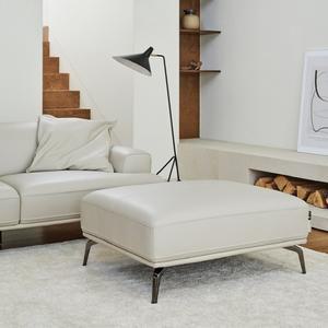 한샘 리도 천연가죽 소파 스툴