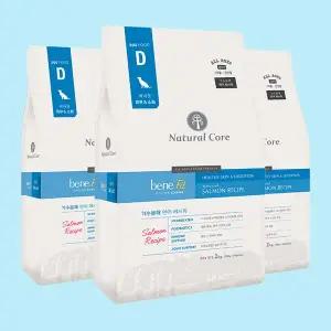 네츄럴코어 피부 소화 베네핏 가수분해 연어 사료 6kg S입자 (2kgx3개)