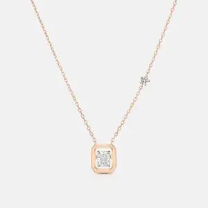 [메트로시티주얼리]브릴리오 실버 로즈 네크리스 A223SN1025RPH .