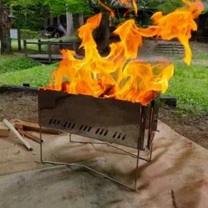 몽벨 폴딩 파이어핏 캠핑 불멍 화로대 3-4인용